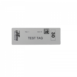 Single bib tag (horizontal)